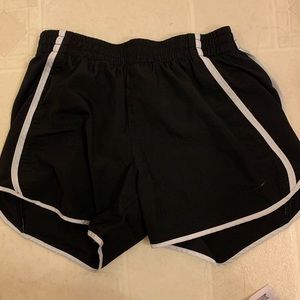 Black nike running shorts